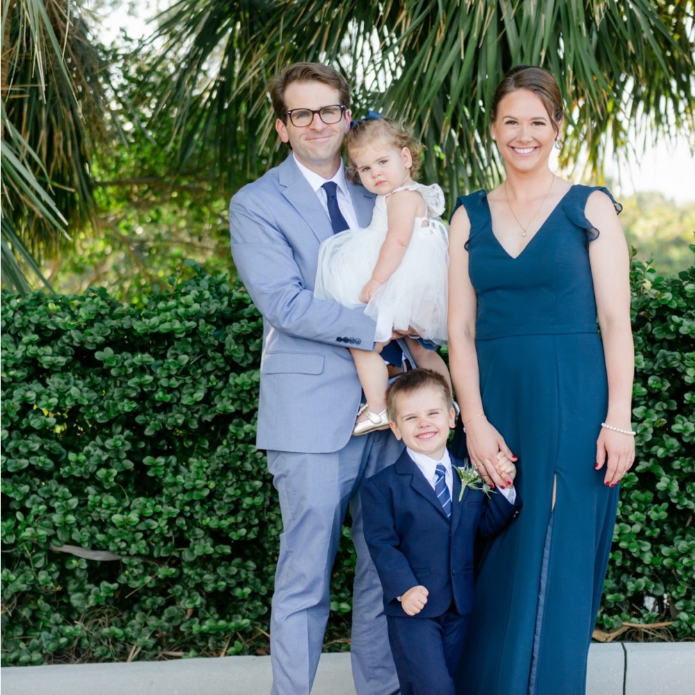 Azazie Dark Navy Bridesmaid Dress custom size close to 10/12